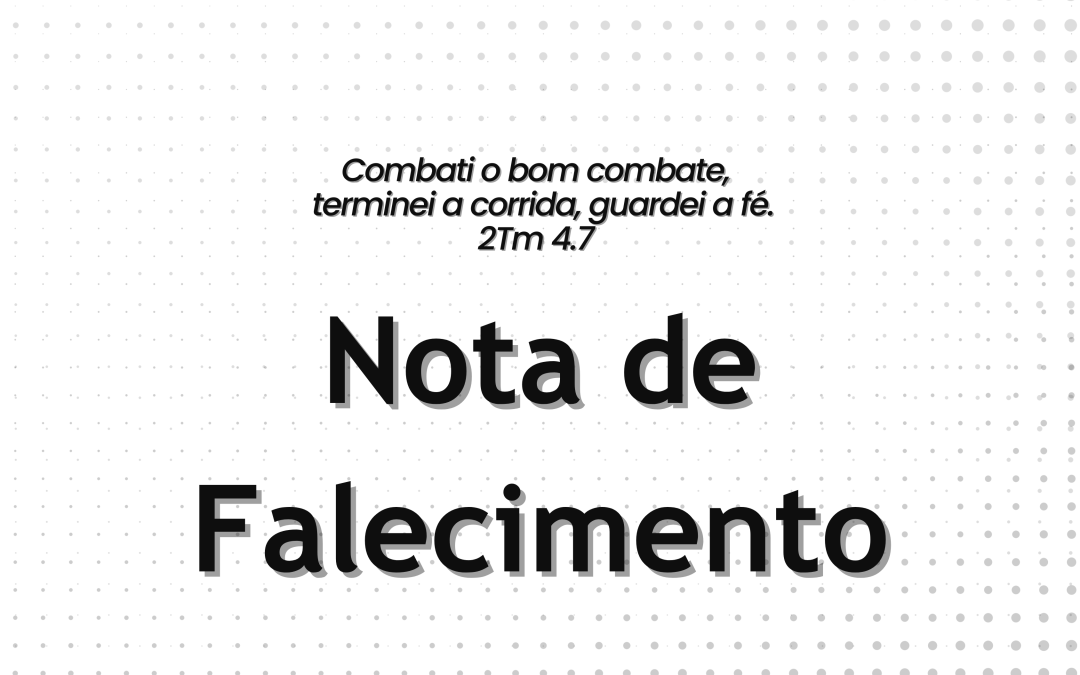 Comunicado de falecimento