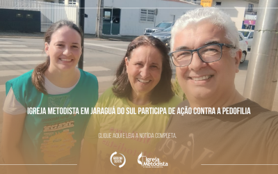 Igreja Metodista em Jaraguá do Sul participa de ação contra a pedofilia
